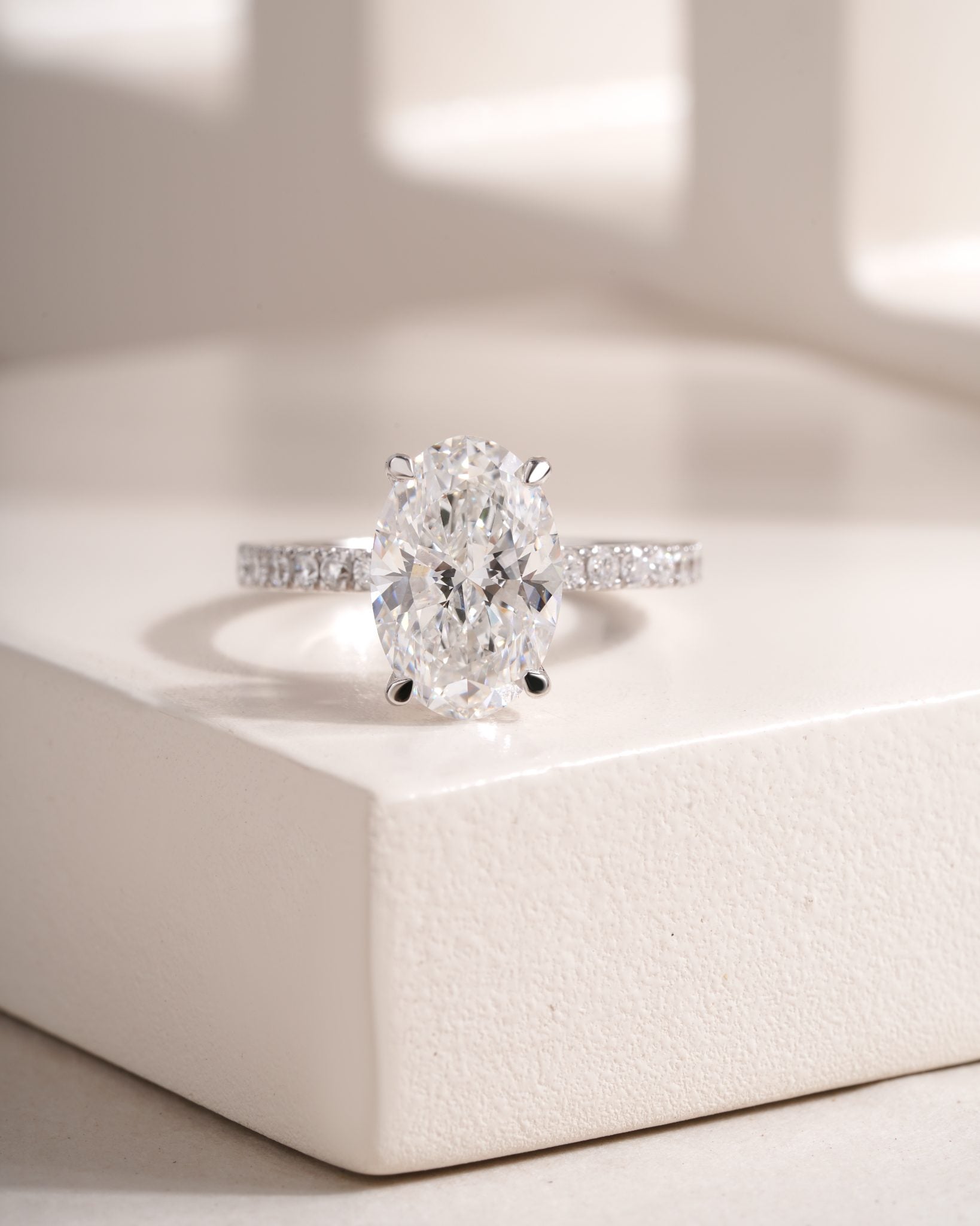 Lumina Semi Pavé Hidden Halo Ring