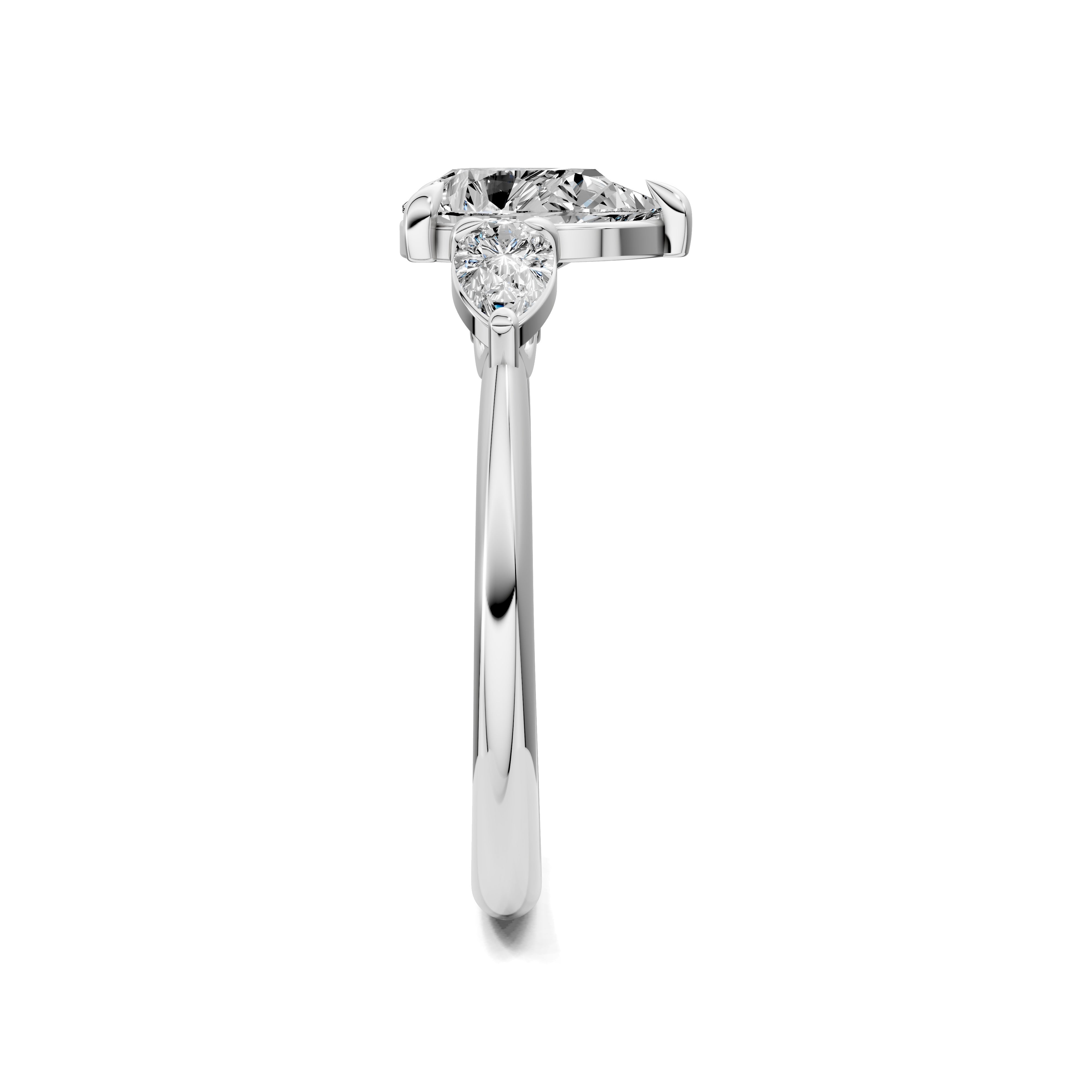 The Lyra Teardrop Diamond Ring