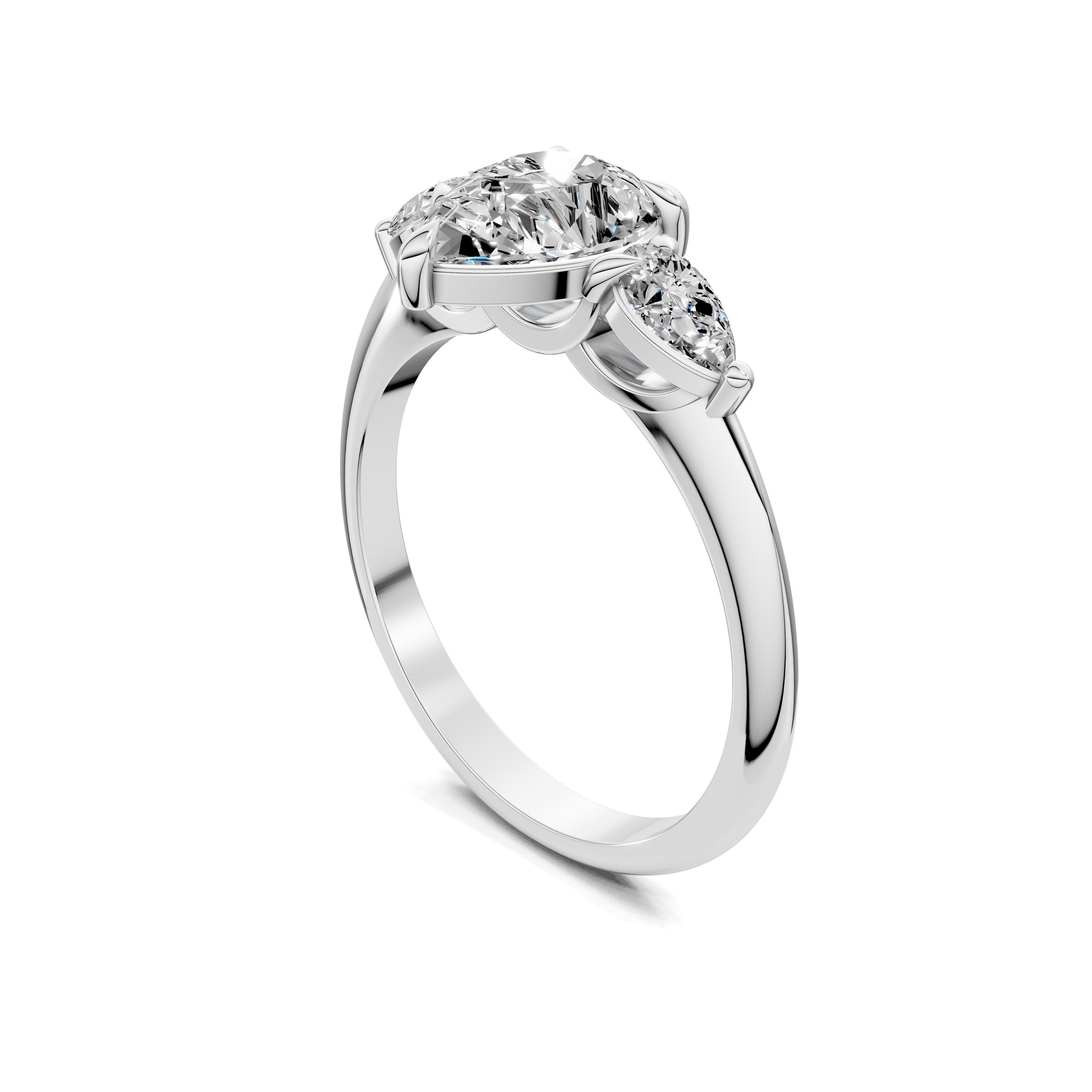 The Lyra Teardrop Diamond Ring