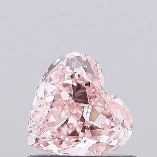 0.47ct Heart Lab Grown Diamond (Colour Fancy Intense Pink, Clarity VS1, IGI Certified)