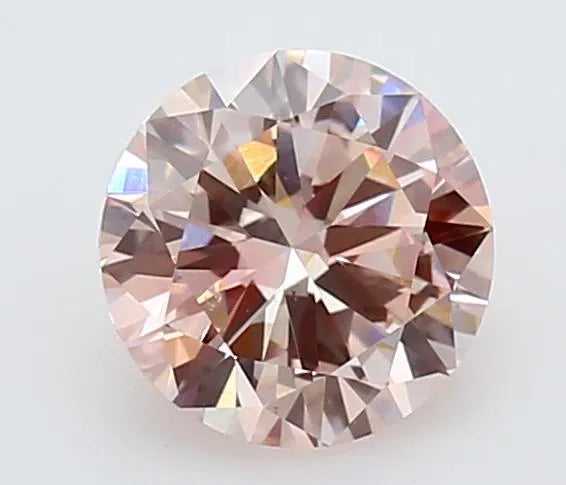 0.90ct Round Lab Grown Diamond (Colour Fancy Pink, Clarity VS2, Cut EX, IGI Certified)