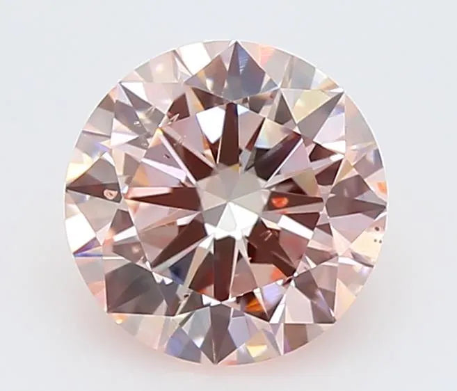 0.90ct Round Lab Grown Diamond (Colour Fancy Pink, Clarity VS2, Cut ID, IGI Certified)