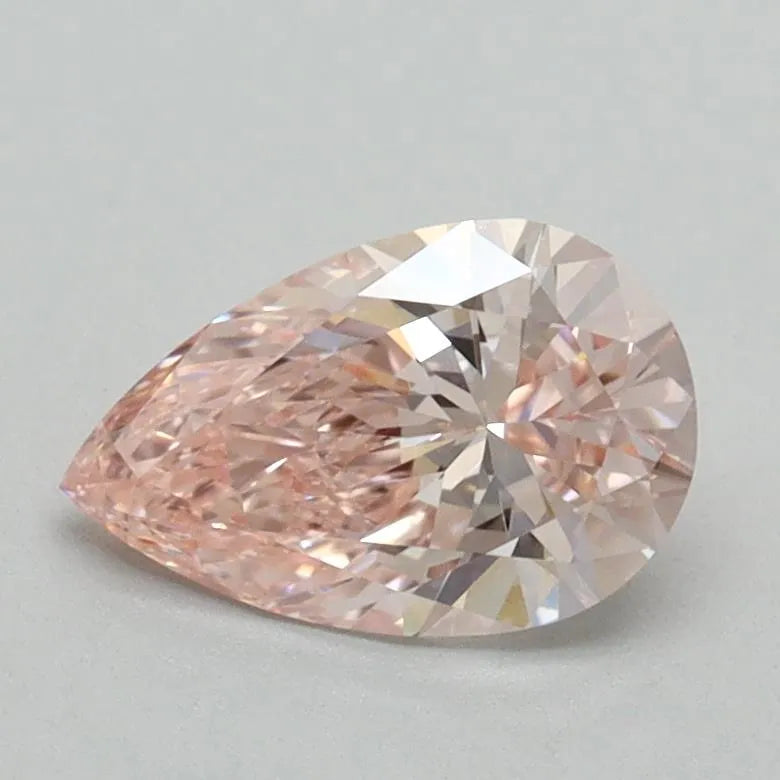 0.94ct Pear Lab Grown Diamond (Colour Fancy Intense Pink, Clarity VVS2, IGI Certified)