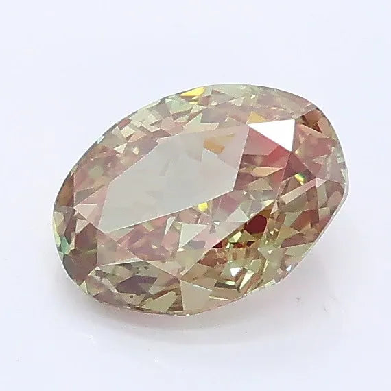 0.98ct Oval Lab Grown Diamond (Colour Fancy Intense Green, Clarity VVS2, IGI Certified)