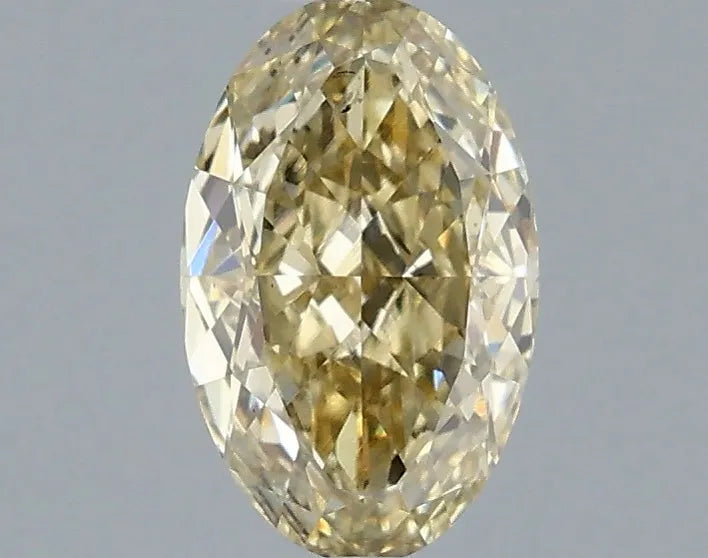 1.01ct Oval Lab Grown Diamond (Colour Fancy Yellow, Clarity VS2, IGI Certified)