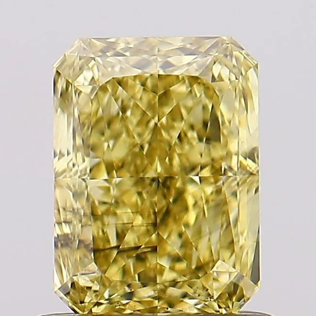 1.01ct Radiant Lab Grown Diamond (Colour Fancy Vivid Yellow, Clarity SI1, IGI Certified)