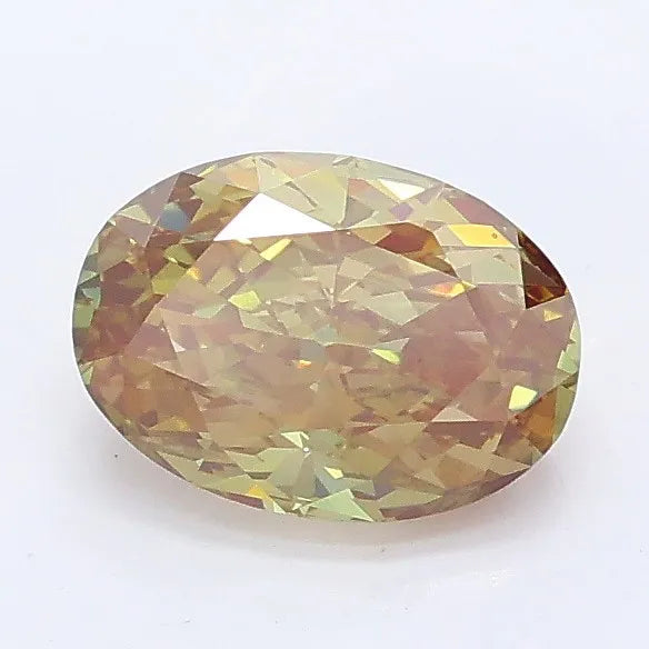 1.10ct Oval Lab Grown Diamond (Colour Fancy Intense Green, Clarity VS1, IGI Certified)