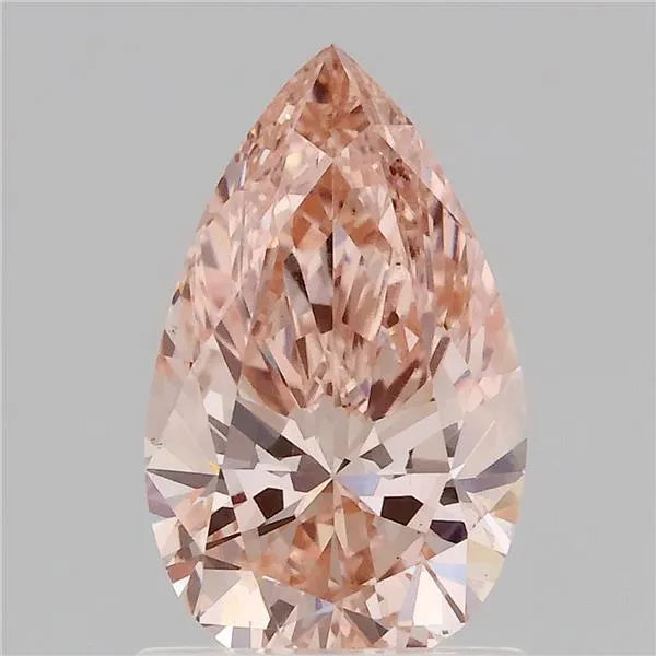 1.13ct Pear Lab Grown Diamond (Colour Fancy Intense Pink, Clarity VS1, IGI Certified)