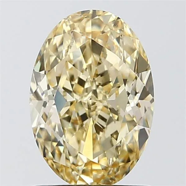 1.21ct Oval Lab Grown Diamond (Colour Fancy Intense Yellow, Clarity VS1, IGI Certified)