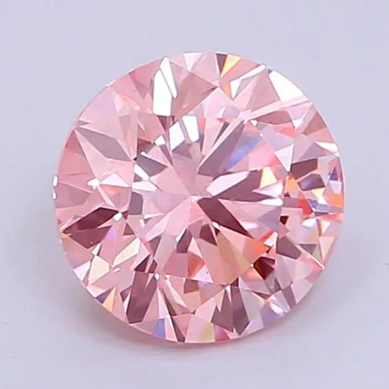 1.40ct Round Lab Grown Diamond (Colour Fancy Vivid Pink, Clarity VS1, Cut VG, IGI Certified)