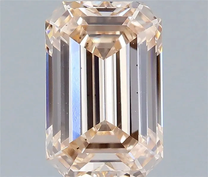 1.51ct Emerald Lab Grown Diamond (Colour Fancy Brown Pink, Clarity VS2, IGI Certified)