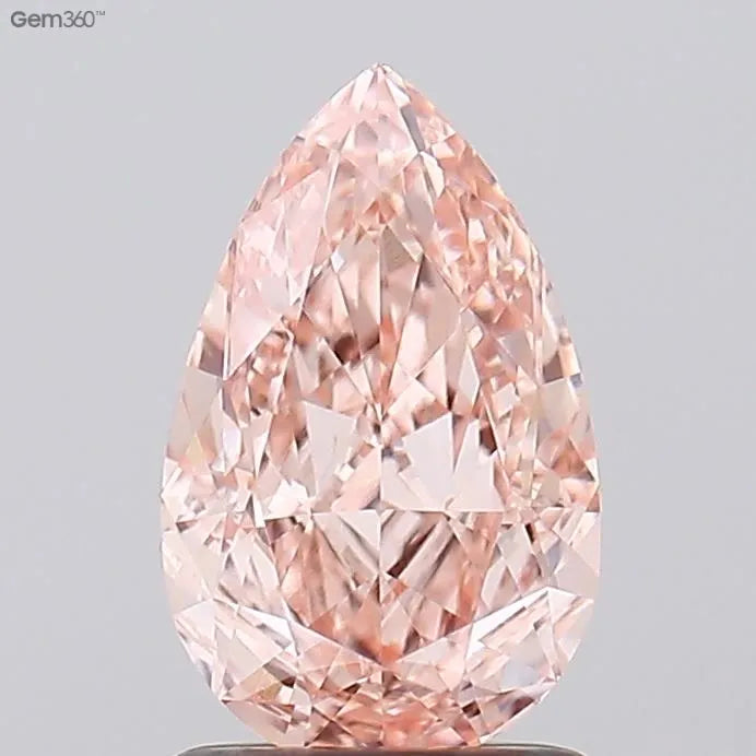 1.53ct Pear Lab Grown Diamond (Colour Fancy Intense Pink, Clarity VVS2, IGI Certified)