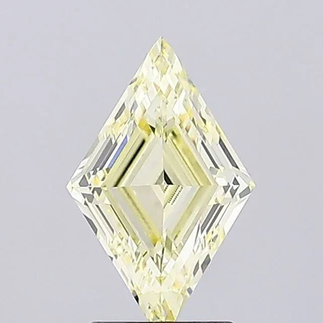 1.57ct Lozenge Lab Grown Diamond (Colour Fancy Light Yellow, Clarity VVS2, IGI Certified)