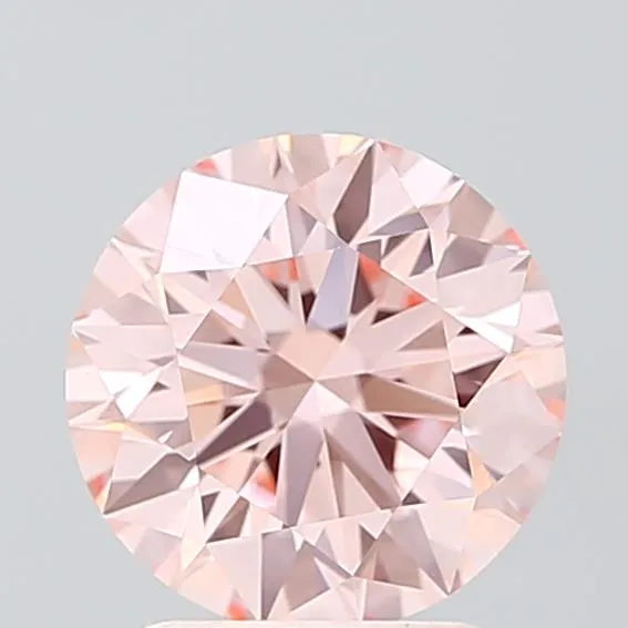 1.94ct Round Lab Grown Diamond (Colour Fancy Intense Pink, Clarity VS1, Cut ID, IGI Certified)