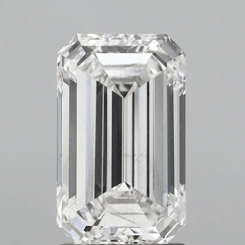 2.00ct Emerald Lab Grown Diamond (Colour F, Clarity SI1, IGI Certified)