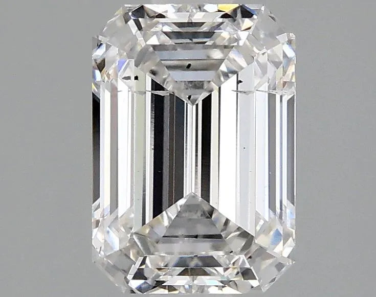 2.00ct Emerald Lab Grown Diamond (Colour F, Clarity SI1, IGI Certified)