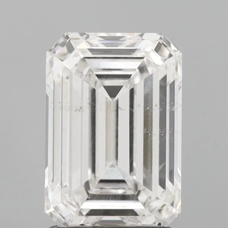 2.00ct Emerald Lab Grown Diamond (Colour F, Clarity SI1, IGI Certified)