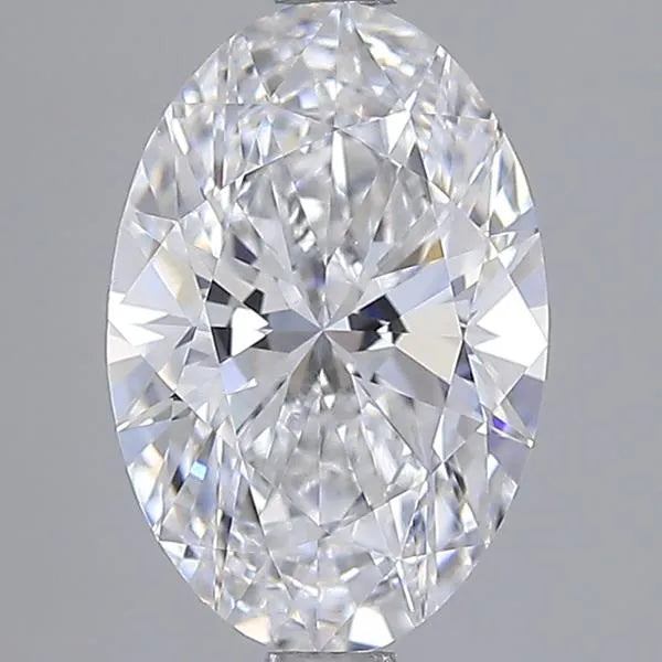 2.00ct Oval Lab Grown Diamond (Colour D, Clarity VVS2, IGI Certified)