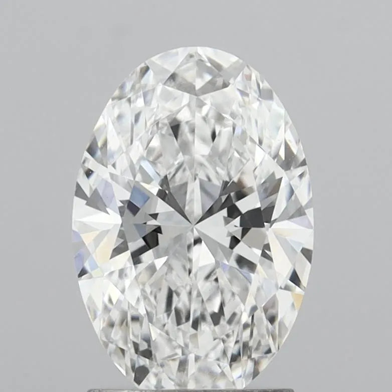 2.00ct Oval Lab Grown Diamond (Colour E, Clarity VVS2, IGI Certified)