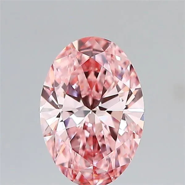 2.01ct Oval Lab Grown Diamond (Colour Fancy Vivid Pink, Clarity VS1, IGI Certified)
