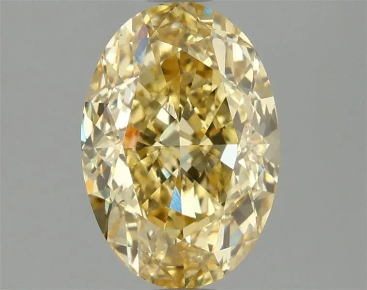 2.01ct Oval Lab Grown Diamond (Colour Fancy Vivid Yellow, Clarity VS1, IGI Certified)