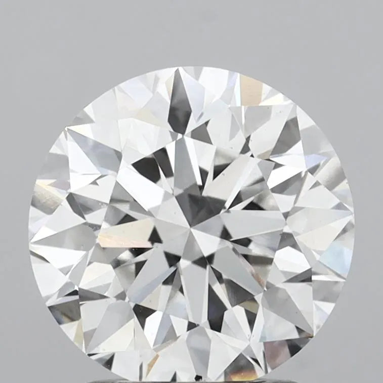 2.01ct Round Lab Grown Diamond (Colour E, Clarity SI1, Cut EX, IGI Certified)