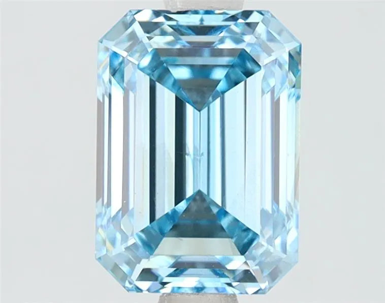 2.02ct Emerald Lab Grown Diamond (Colour Fancy Blue, Clarity VS2, Cut GD, IGI Certified)