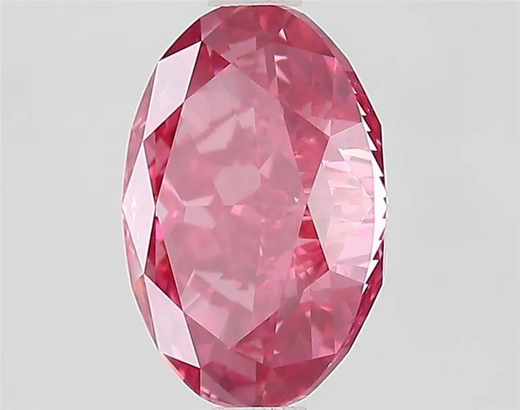 2.07ct Oval Lab Grown Diamond (Colour Fancy Vivid Pink, Clarity VVS2, IGI Certified)