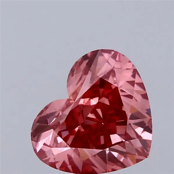 2.10ct Heart Lab Grown Diamond (Colour Fancy Vivid Brownish Pink, Clarity VS1, IGI Certified)