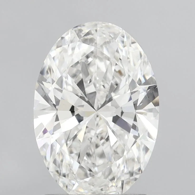 2.10ct Oval Lab Grown Diamond (Colour E, Clarity VVS2, IGI Certified)