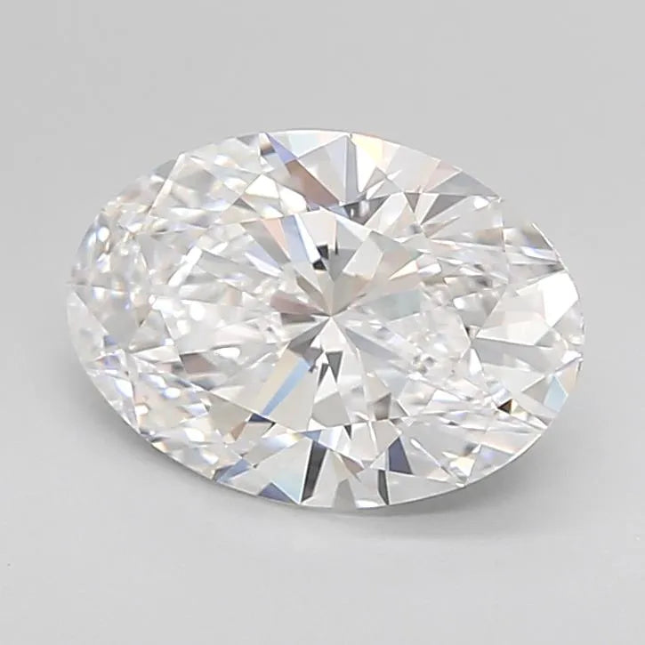 2.14ct Oval Lab Grown Diamond (Colour D, Clarity IF, Cut EX, IGI Certified)