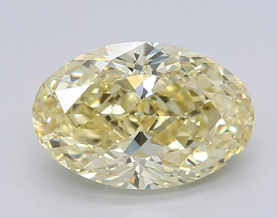 2.29ct Oval Lab Grown Diamond (Colour Fancy Intense Yellow, Clarity VS1, IGI Certified)