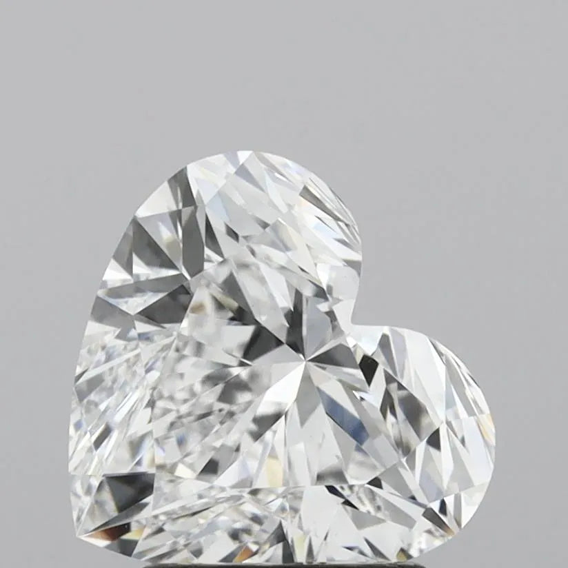 2.31ct Heart Lab Grown Diamond (Colour D, Clarity VVS2, IGI Certified)
