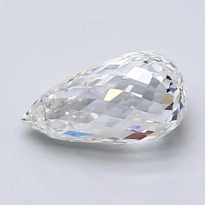 2.36ct Briolette Lab Grown Diamond (Colour E, Clarity VVS2, IGI Certified)