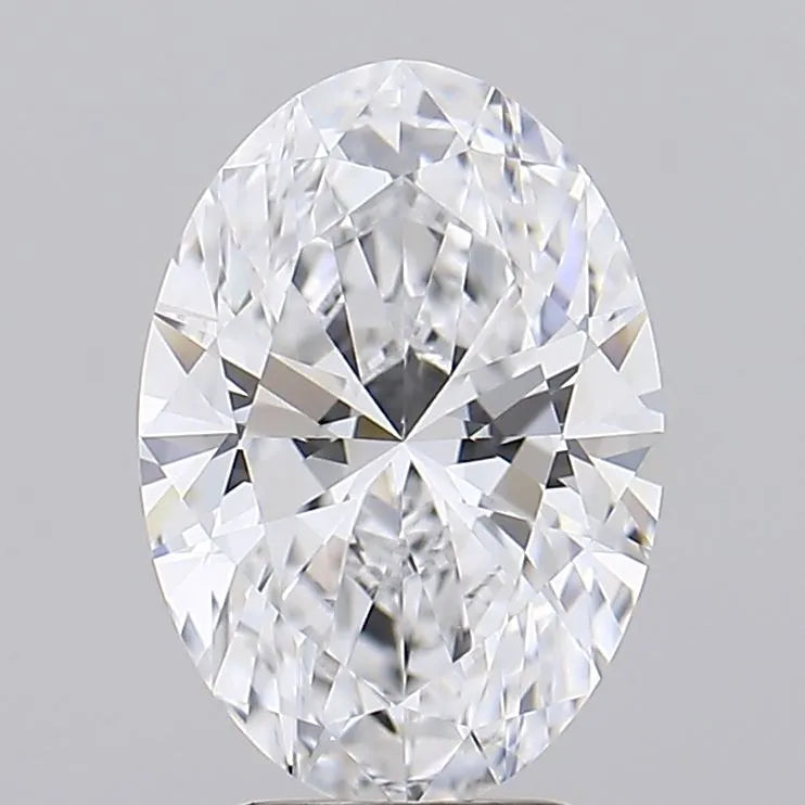 2.50ct Oval Lab Grown Diamond (Colour D, Clarity IF, IGI Certified)