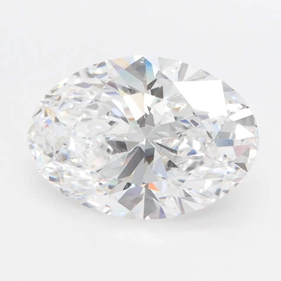 2.50ct Oval Lab Grown Diamond (Colour D, Clarity IF, IGI Certified)