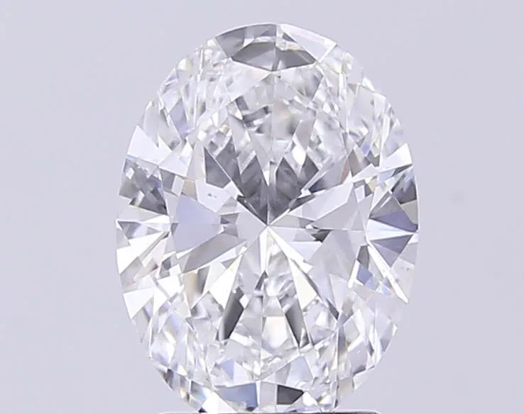 2.50ct Oval Lab Grown Diamond (Colour E, Clarity VVS2, IGI Certified)