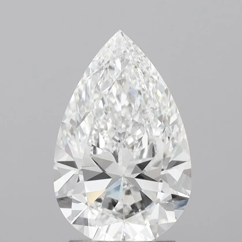 2.50ct Pear Lab Grown Diamond (Colour D, Clarity VVS2, IGI Certified)