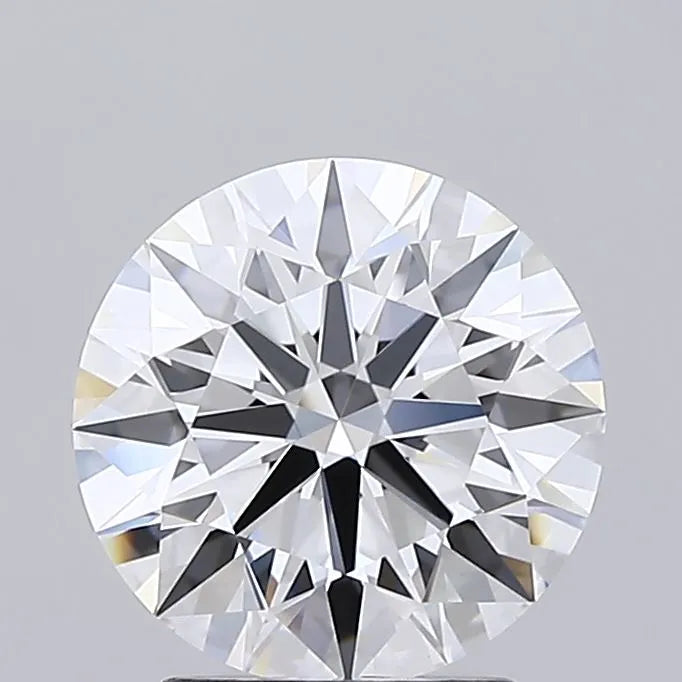 2.50ct Round Lab Grown Diamond (Colour D, Clarity IF, Cut ID, IGI Certified)