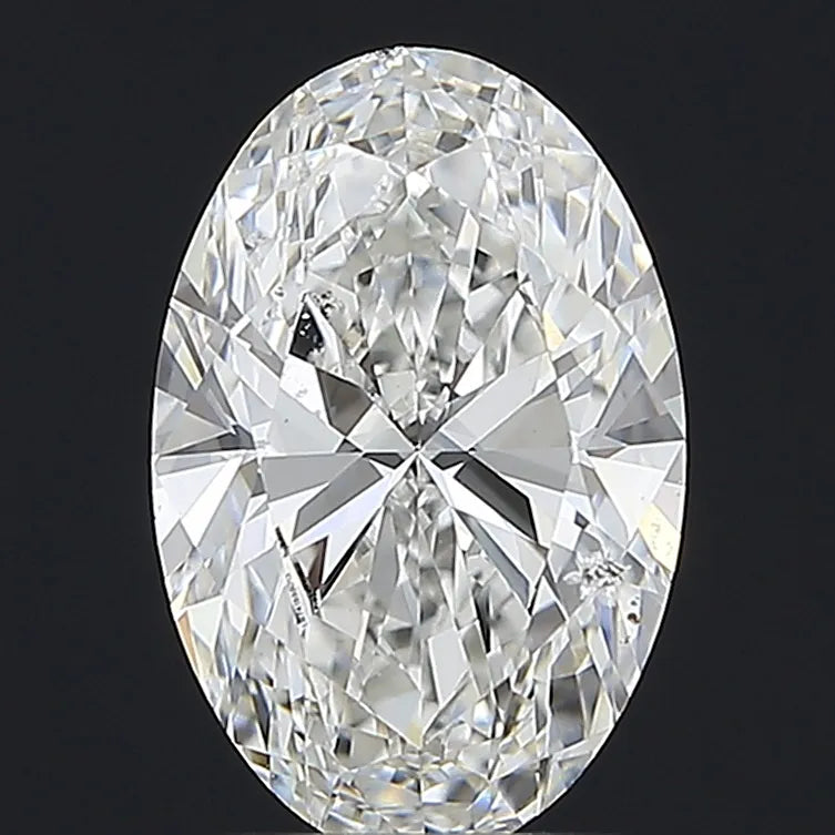 2.51ct Oval Lab Grown Diamond (Colour F, Clarity SI2, IGI Certified)