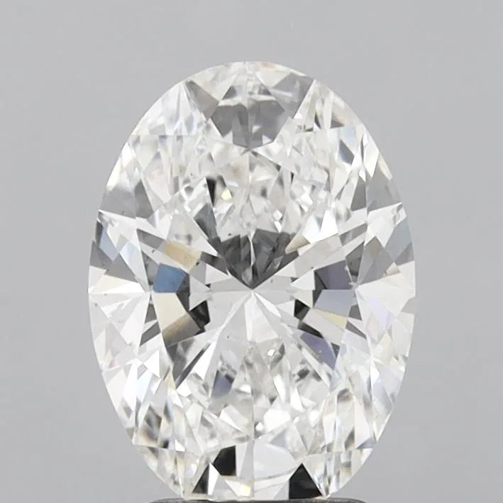 2.53ct Oval Lab Grown Diamond (Colour F, Clarity VS2, IGI Certified)