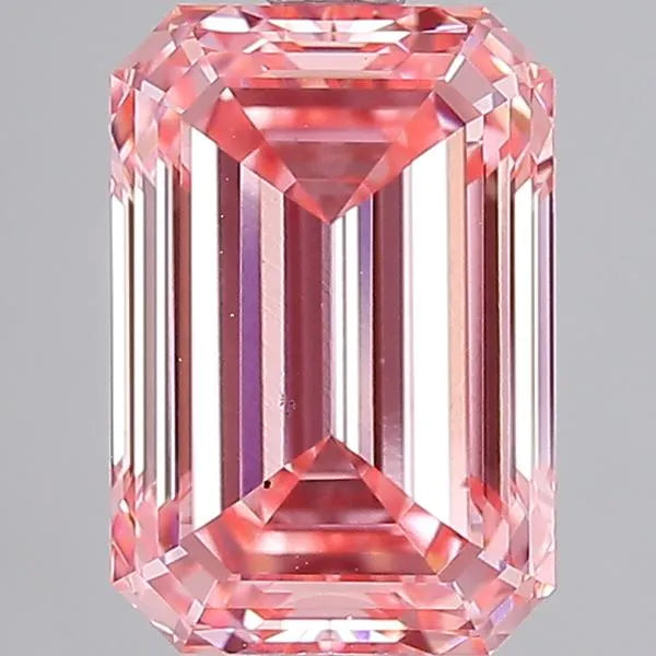 2.56ct Emerald Lab Grown Diamond (Colour Fancy Vivid Pink, Clarity VS1, IGI Certified)