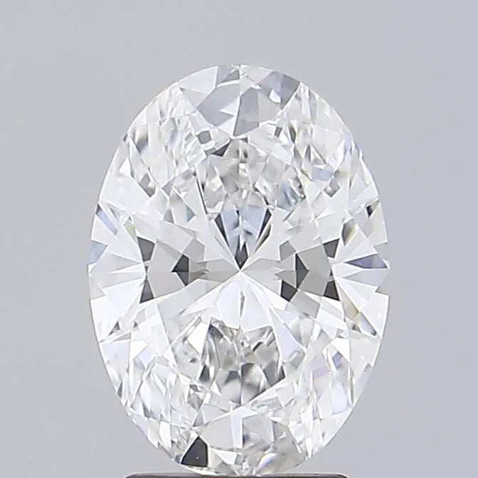 2.57ct Oval Lab Grown Diamond (Colour E, Clarity VVS2, IGI Certified)