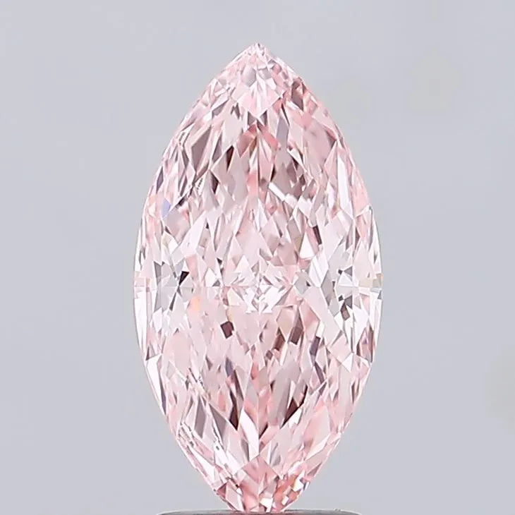 2.63ct Marquise Lab Grown Diamond (Colour Fancy Vivid Pink, Clarity VVS2, IGI Certified)