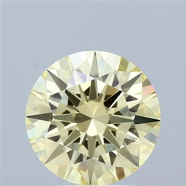 2.99ct Round Lab Grown Diamond (Colour Fancy Yellow, Clarity VS1, Cut EX, IGI Certified)