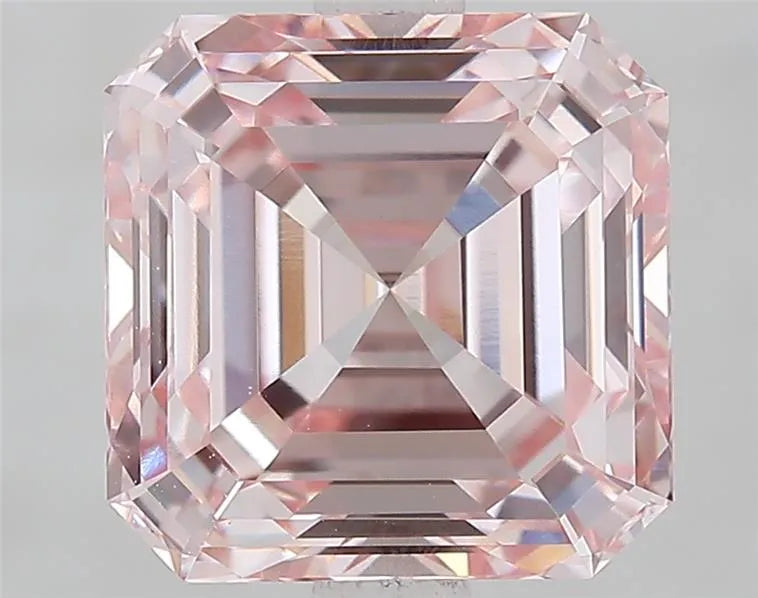 3.00ct Asscher Lab Grown Diamond (Colour Fancy Pink, Clarity VVS2, IGI Certified)