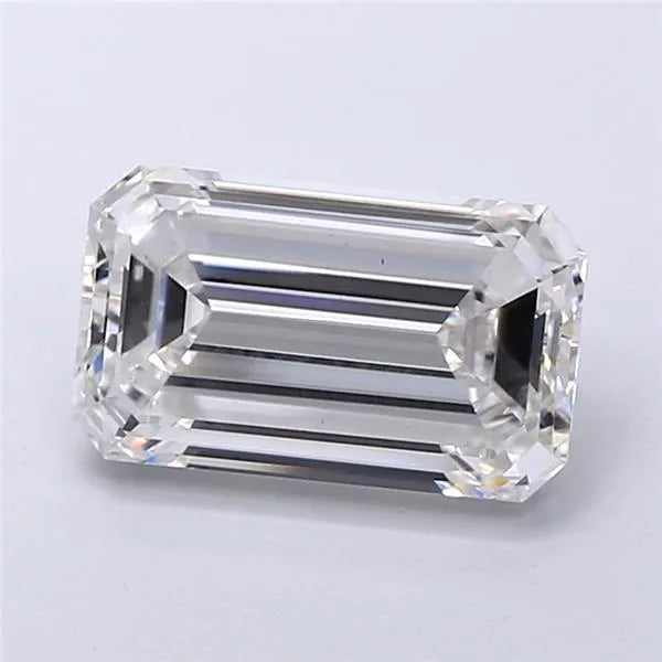 3.00ct Emerald Lab Grown Diamond (Colour F, Clarity SI1, IGI Certified)