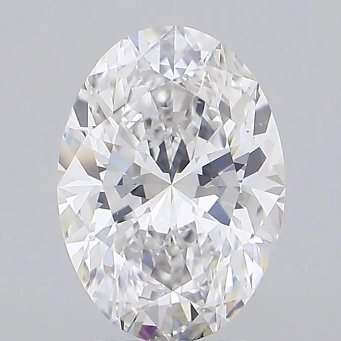 3.00ct Oval Lab Grown Diamond (Colour E, Clarity VS2, IGI Certified)