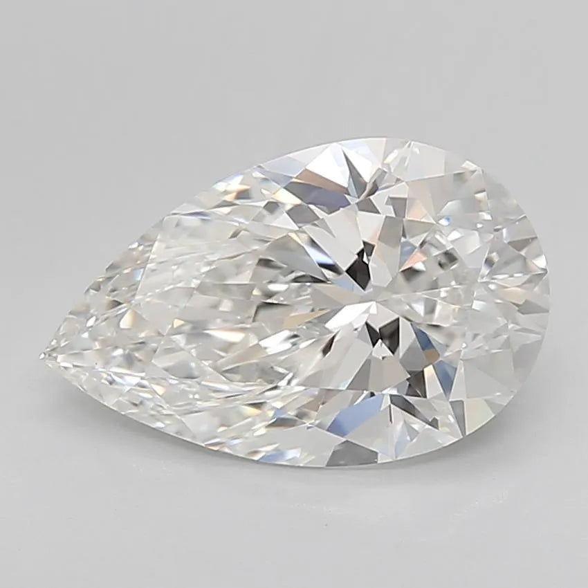 3.01ct Pear Lab Grown Diamond (Colour E, Clarity IF, Cut EX, IGI Certified)