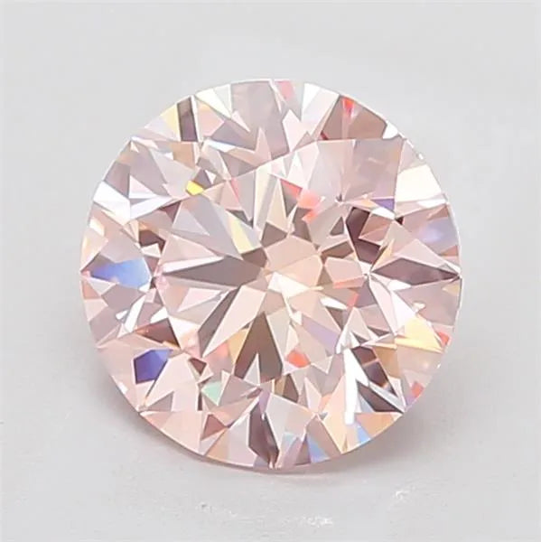 3.01ct Round Lab Grown Diamond (Colour Fancy Intense Pink, Clarity VVS2, Cut ID, IGI Certified)